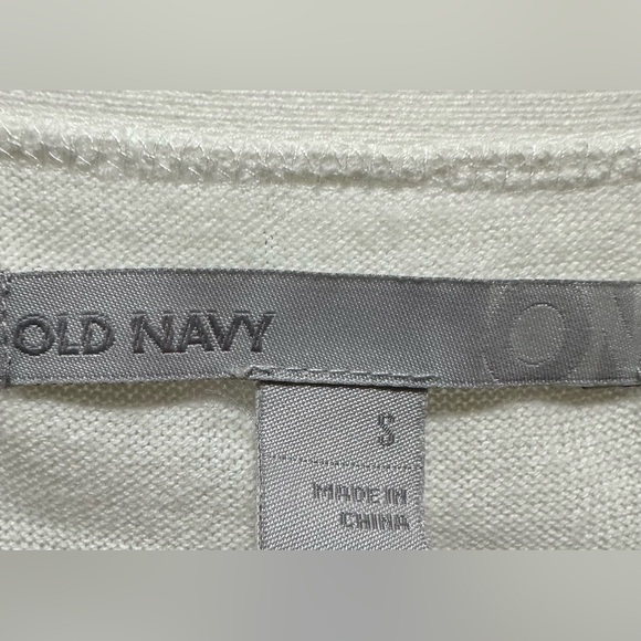 Old Navy Bundle of 2 Short Sleeve Crop V-Neck Button Cardigans:White & Brown(S) - Picture 9 of 9